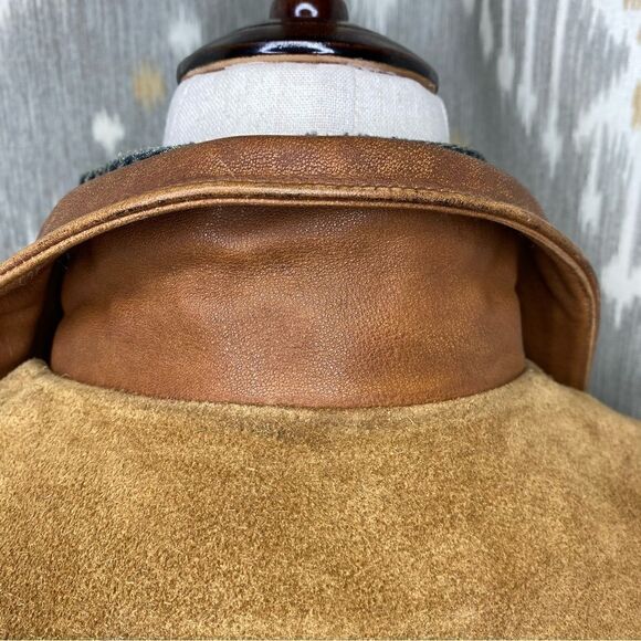 Polo Ralph Lauren 2014 Southwest Fringed Cognac Leather Jacket - Picture 10 of 16